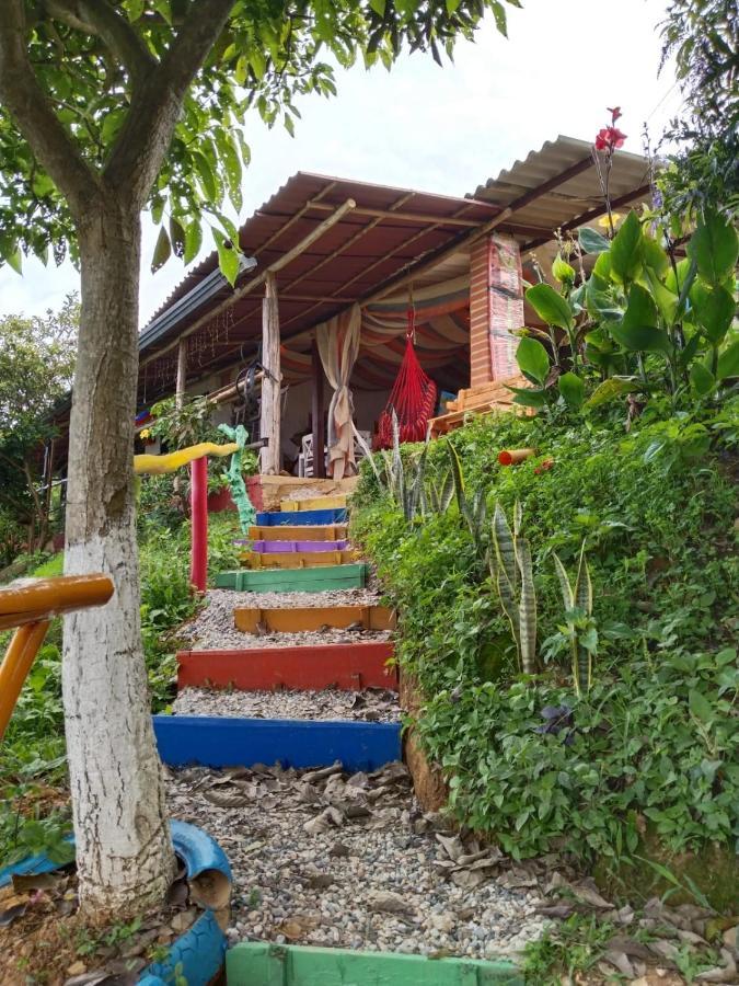 Hotel Campestre Abrazo Del Angel Aratoca Eksteriør billede